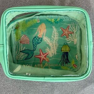 Spartina 449 Golden Mermaid Clear Cosmetic Travel Case